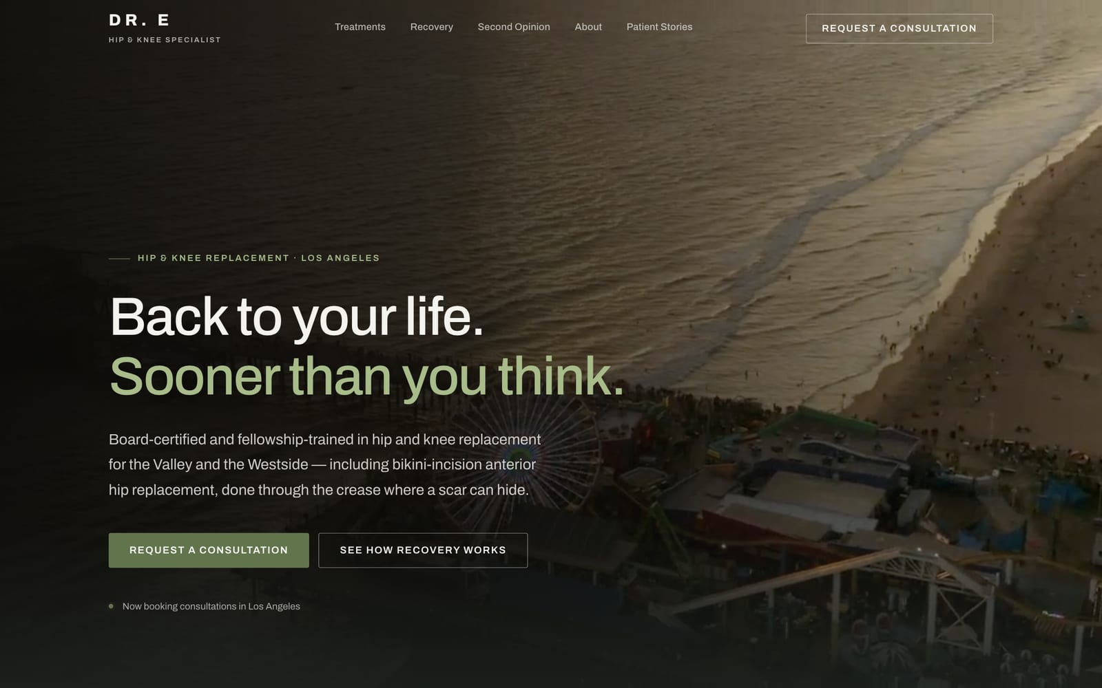 Dr. E website by Surgeon Site