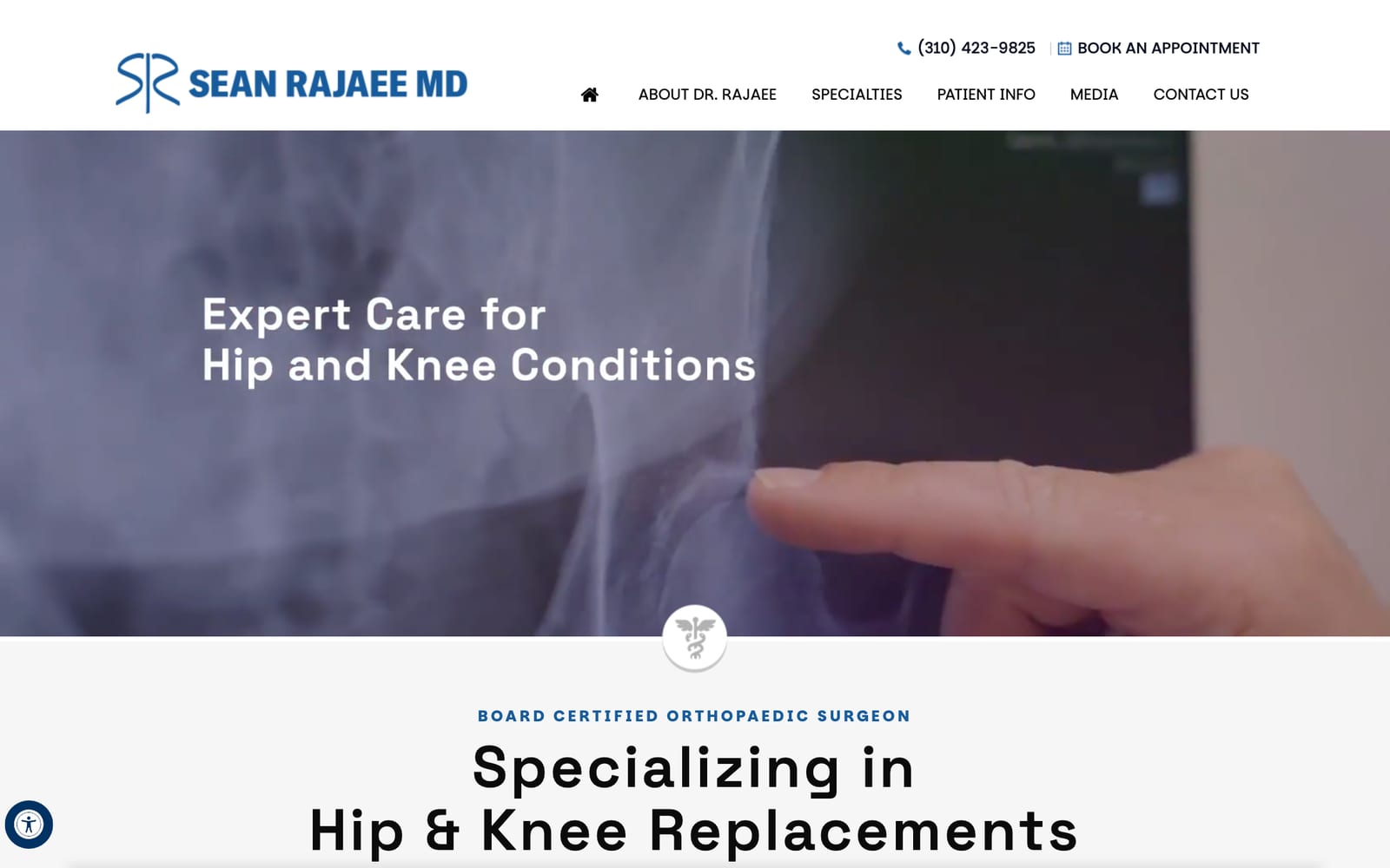 Rajaee MD website by Surgeon Site